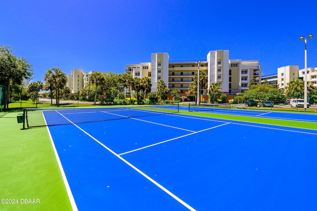 view of tennis court