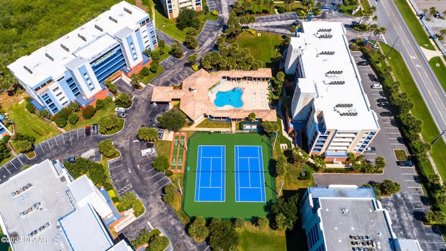 5300 S Atlantic Ave Unit 15-403, New Smyrna Beach, FL 32169 - drone / aerial view of a pool area