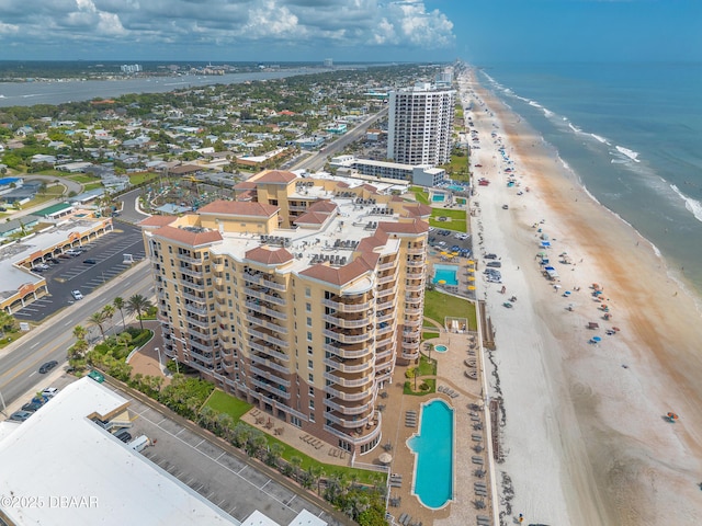 2515 S Atlantic Ave Unit 703, Daytona Beach, FL 32118 - drone / aerial view of a pool and extended coastline
