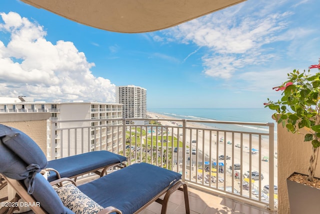 2515 S Atlantic Ave Unit 703, Daytona Beach, FL 32118 - balcony featuring a water view