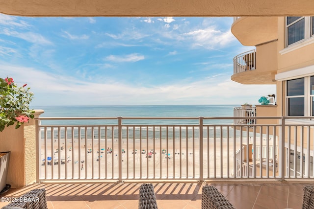 2515 S Atlantic Ave Unit 703, Daytona Beach, FL 32118 - balcony with view of water and beach