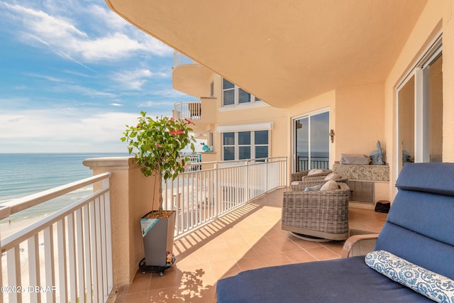 2515 S Atlantic Ave Unit 703, Daytona Beach, FL 32118 - balcony featuring a water view