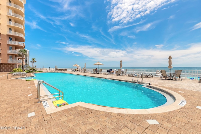 2515 S Atlantic Ave Unit 703, Daytona Beach, FL 32118 - community pool with a patio area
