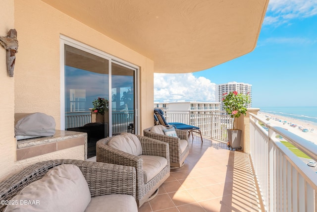 2515 S Atlantic Ave Unit 703, Daytona Beach, FL 32118 - balcony with view of water and beach