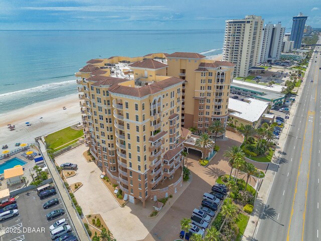 2515 S Atlantic Ave Unit 703, Daytona Beach, FL 32118 - bird's eye view of unending shoreline and apartment complex