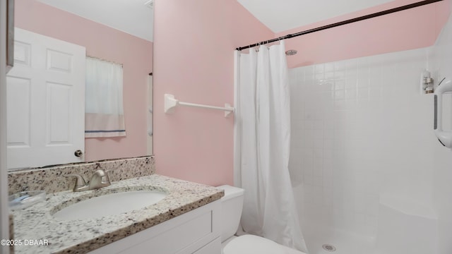 4 Starling Dr, Daytona Beach, FL 32117 - full bath with vanity, tiled shower, and toilet