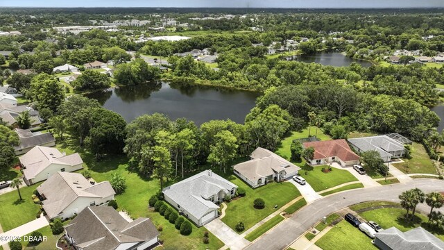 3776 Sweet Grove Ct, Port Orange, FL 32129 - aerial perspective of suburban area featuring a large body of water