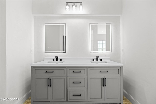 bathroom with vanity