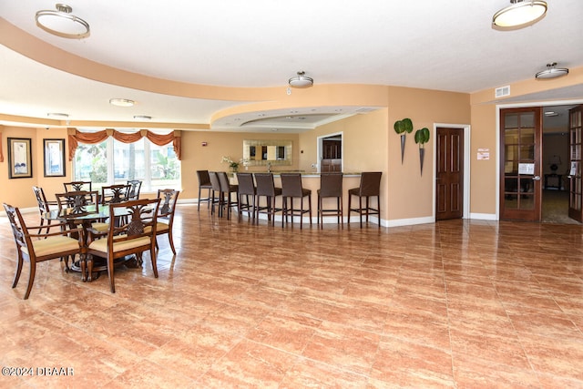 view of dining space