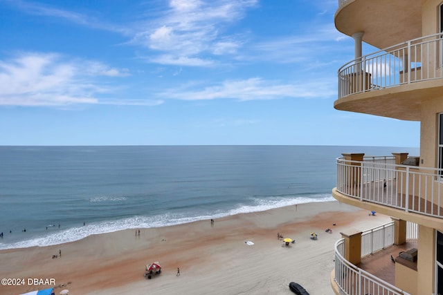 water view with a beach view