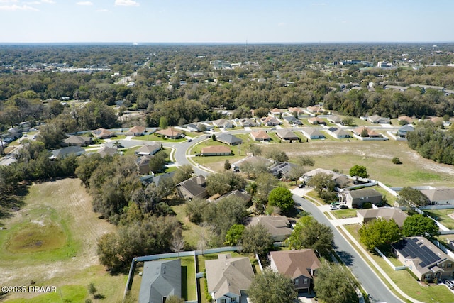 aerial view featuring a residential view