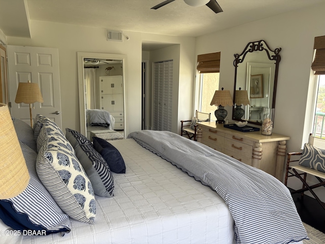 4565 S Atlantic Ave Unit 5501, Port Orange, FL 32127 - bedroom with ceiling fan