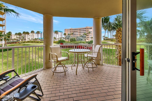 view of balcony