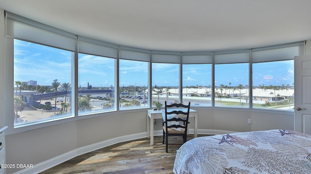 2625 S Atlantic Ave Unit 5Sw, Daytona Beach, FL 32118 - bedroom featuring wood finished floors and baseboards