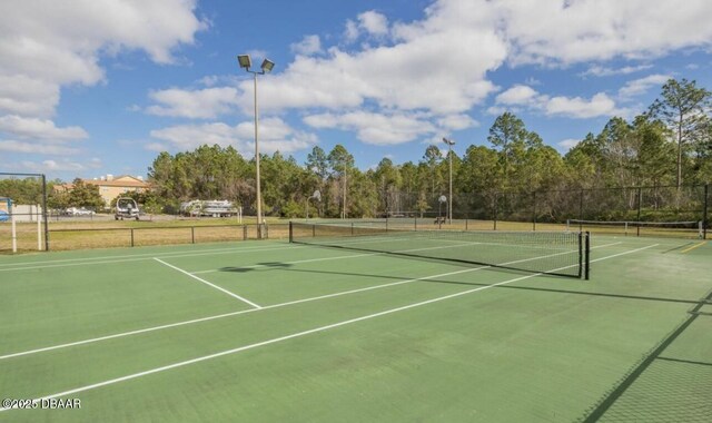 view of tennis court