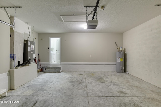 408 Chelsea Place Ave, Ormond Beach, FL 32174 - garage with a garage door opener, heating unit, washer / dryer, and electric water heater