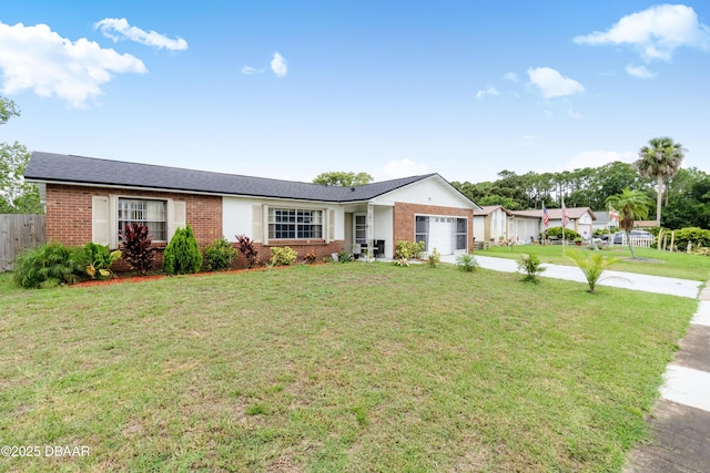 3618 Dame St, Port Orange, FL 32129 - single story home featuring brick siding, an attached garage, and concrete driveway