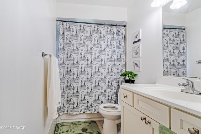 3618 Dame St, Port Orange, FL 32129 - bathroom with vanity and a shower with curtain