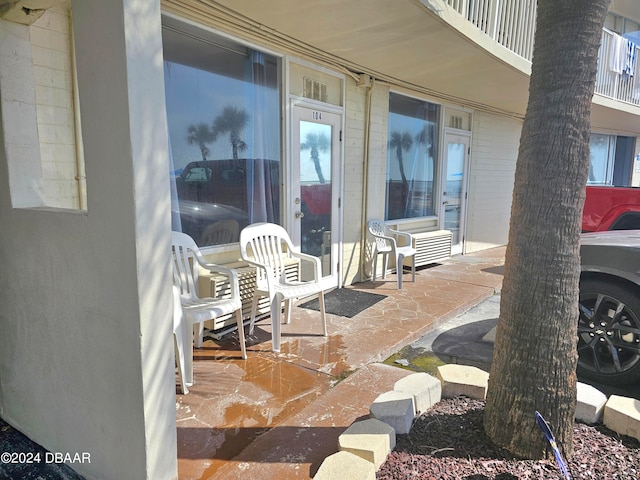 view of patio / terrace featuring a balcony