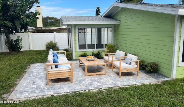 view of patio / terrace with outdoor lounge area