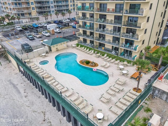 view of pool with a patio