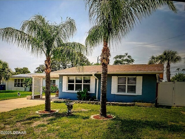 54 Tropical Dr, Ormond Beach, FL 32176 - view of single story home
