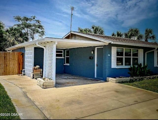 54 Tropical Dr, Ormond Beach, FL 32176 - view of single story home