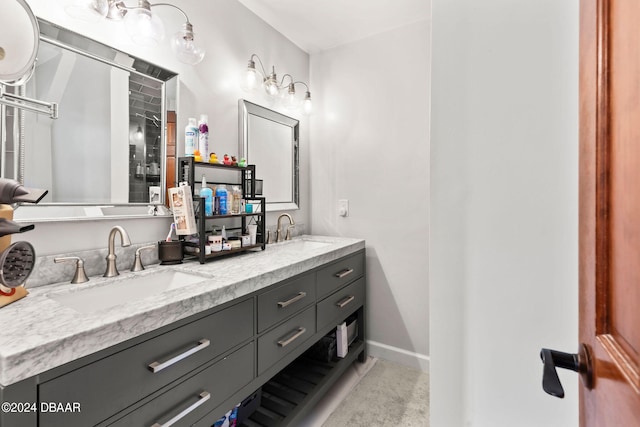 bathroom with vanity