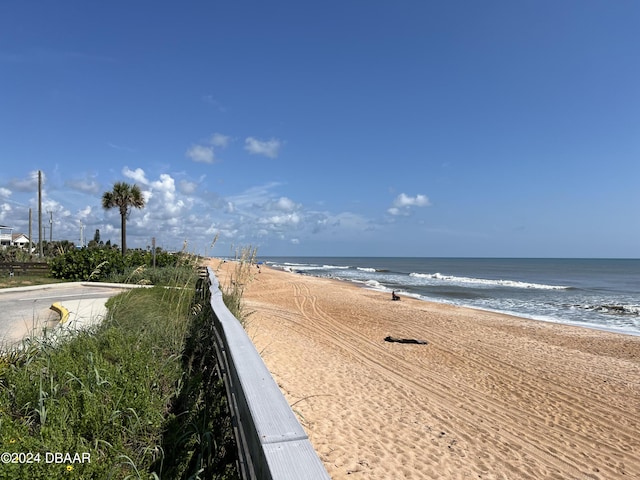 water view with a view of the beach