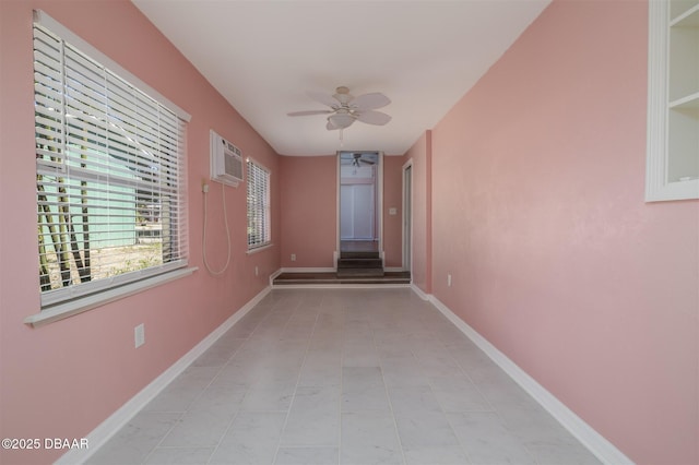 38 Lorillard Pl, Ormond Beach, FL 32174 - corridor with a wall mounted AC and light tile patterned floors