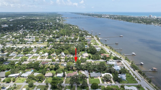 38 Lorillard Pl, Ormond Beach, FL 32174 - aerial view of property and surrounding area featuring a large body of water and a notable bridge