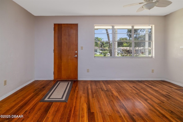38 Lorillard Pl, Ormond Beach, FL 32174 - empty room with wood finished floors and ceiling fan