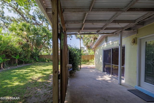 38 Lorillard Pl, Ormond Beach, FL 32174 - fenced backyard with a patio area