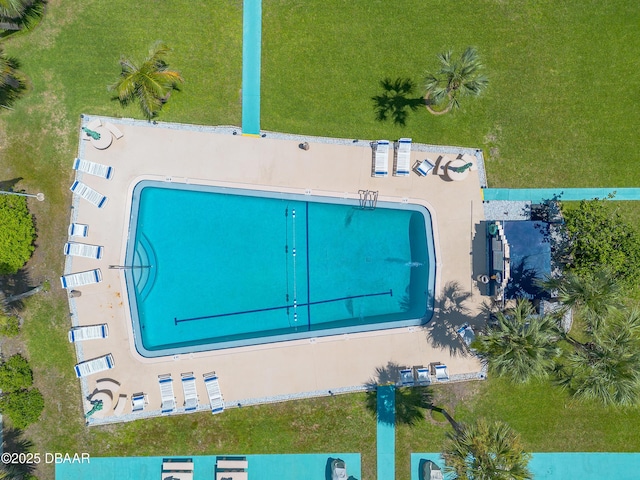 2727 N Atlantic Ave Unit 107, Daytona Beach, FL 32118 - aerial view of a pool