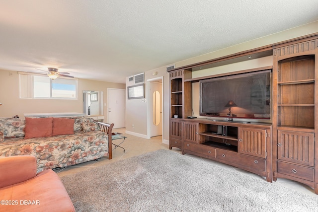 2727 N Atlantic Ave Unit 107, Daytona Beach, FL 32118 - living area with ceiling fan