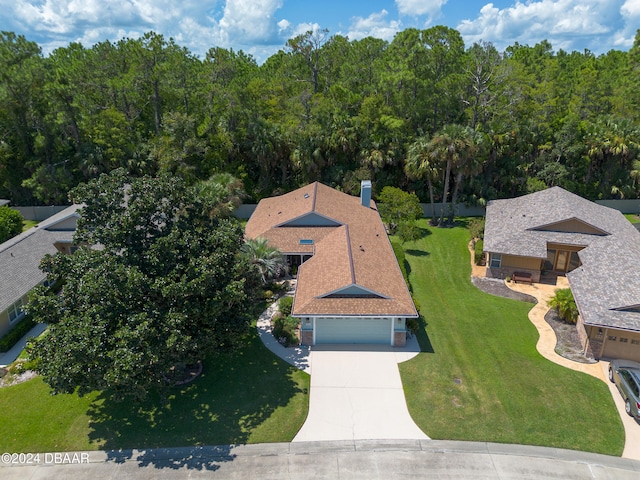 birds eye view of property