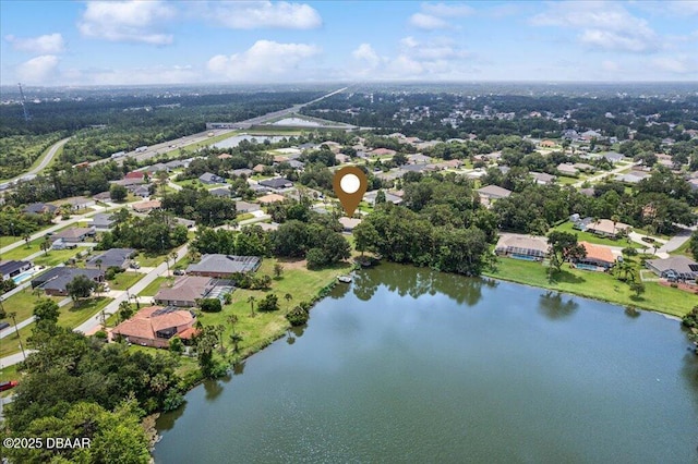 49 Ludlow Ln W W, Unit W, Palm Coast, FL 32137 - aerial overview of property's location with nearby suburban area and a nearby body of water