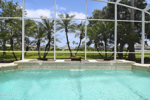 2141 Springwater Ln, Port Orange, FL 32128 - swimming pool with glass enclosure
