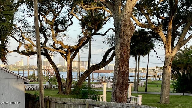 view of water feature