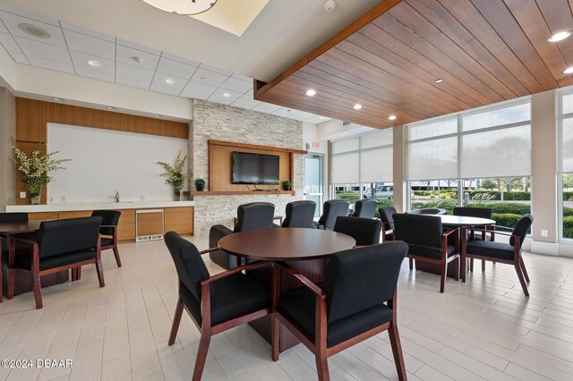 231 Riverside Dr Unit 1903-1, Daytona Beach, FL 32117 - dining room with recessed lighting