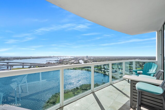 231 Riverside Dr Unit 1903-1, Daytona Beach, FL 32117 - balcony featuring a water view
