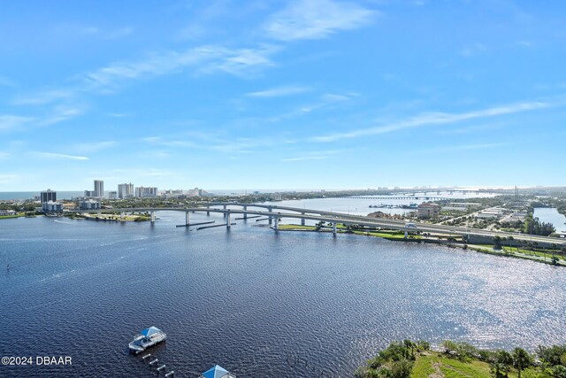 231 Riverside Dr Unit 1903-1, Daytona Beach, FL 32117 - water view featuring a notable bridge and nearby urban area