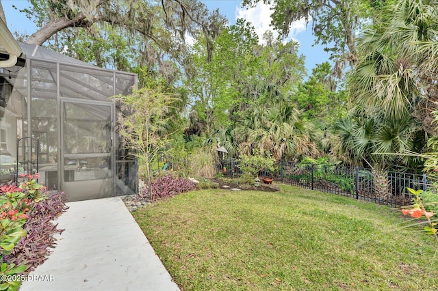 2 Bulows Lndg, Flagler Beach, FL 32136 - view of yard featuring glass enclosure