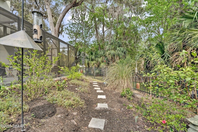 2 Bulows Lndg, Flagler Beach, FL 32136 - view of yard with glass enclosure