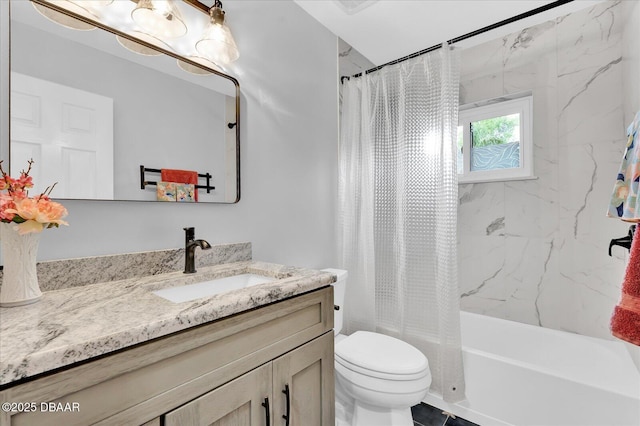 2 Bulows Lndg, Flagler Beach, FL 32136 - full bathroom with vanity, shower / bath combo, and toilet