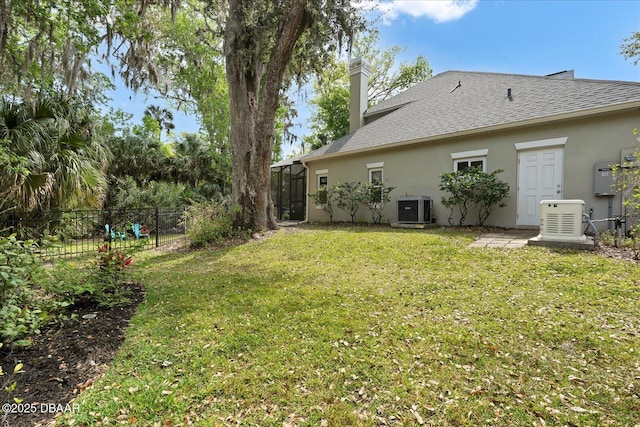 2 Bulows Lndg, Flagler Beach, FL 32136 - view of yard featuring central air condition unit