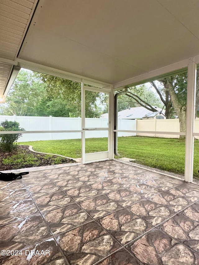5 Wild Rose Pl, Palm Coast, FL 32164 - view of unfurnished sunroom