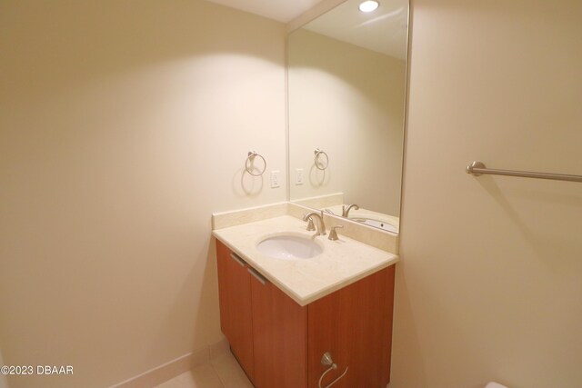 231 Riverside Dr Unit 2409, Holly Hill, FL 32117 - bathroom featuring vanity and tile patterned floors
