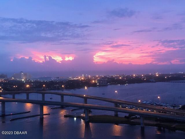 231 Riverside Dr Unit 2409, Holly Hill, FL 32117 - water view featuring a notable bridge