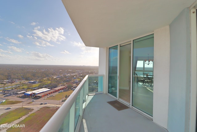 view of balcony